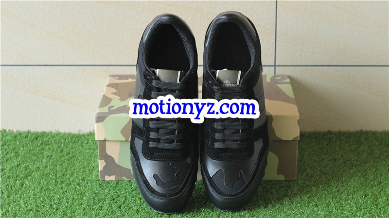 Valentino Noir Rockrunner Black Camo Sneaker